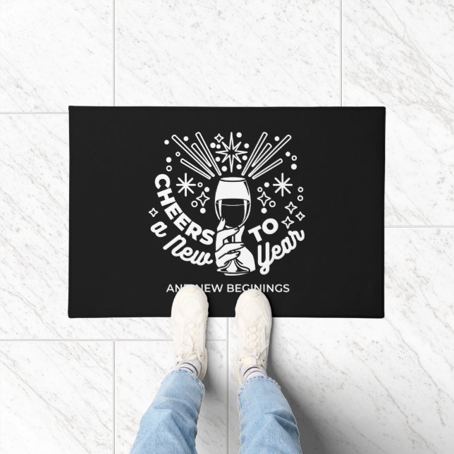 Felpudo Celebrar el Ilustracion 2 de Vidrio de Nuevos Comi (Interior)