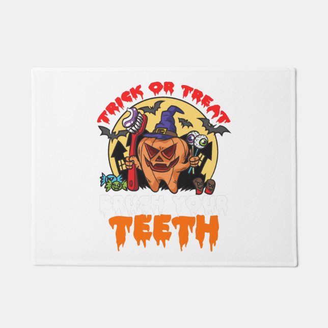 Felpudo Cepillarse los dientes Diente Divertido Pun higién (Anverso)