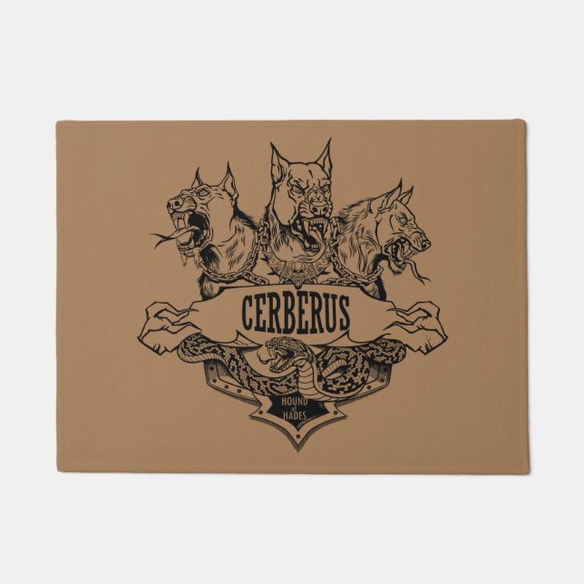 Felpudo Cerberus y Serpiente (Anverso)