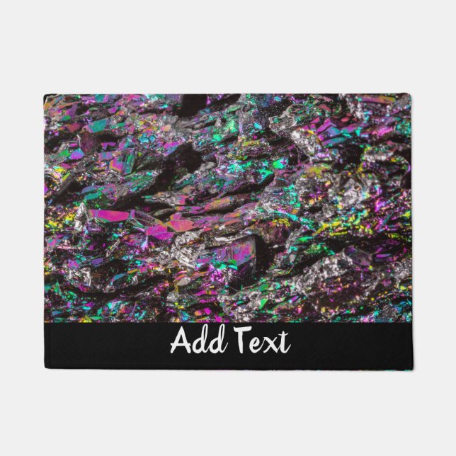 Felpudo Cerco de los cristales del arcoiris (Anverso)