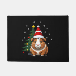 Felpudo Cerdo de Guinea con Navidades