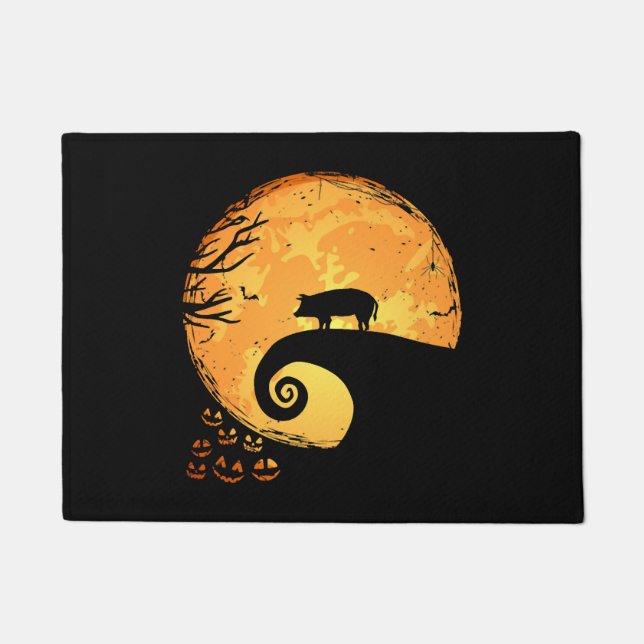 Felpudo Cerdo Halloween Tee Funny Hombres (Anverso)