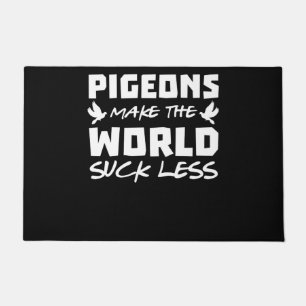 Felpudo Cerdos Chiste Pájaro Pájaros criando palomas