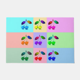 Felpudo Cerezas coloridas - Arte pop