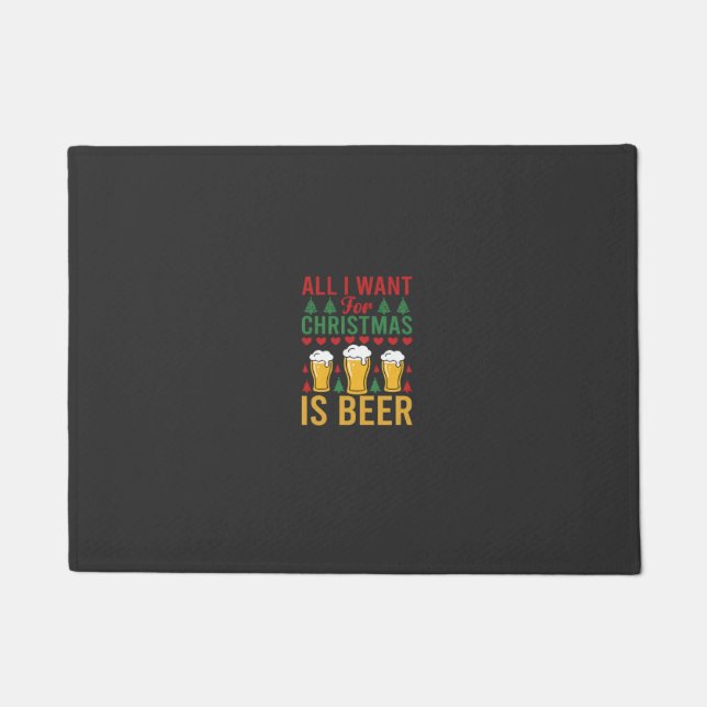 Felpudo Cerveza de Navidad Fiesta de Navidad (Anverso)