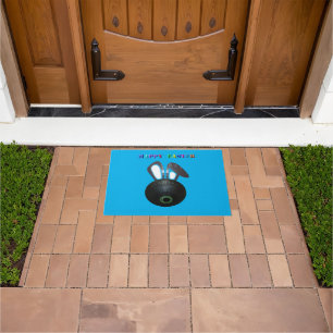 Felpudo Césped Bowl Conejo de Pascua, Puerta Mat