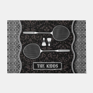 Felpudo Chaquetas de Badminton Doormat, regalo para jugado