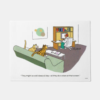 Felpudo Charla del gato