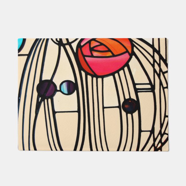 Felpudo Charles Rennie Mackintosh StainGlass (Anverso)