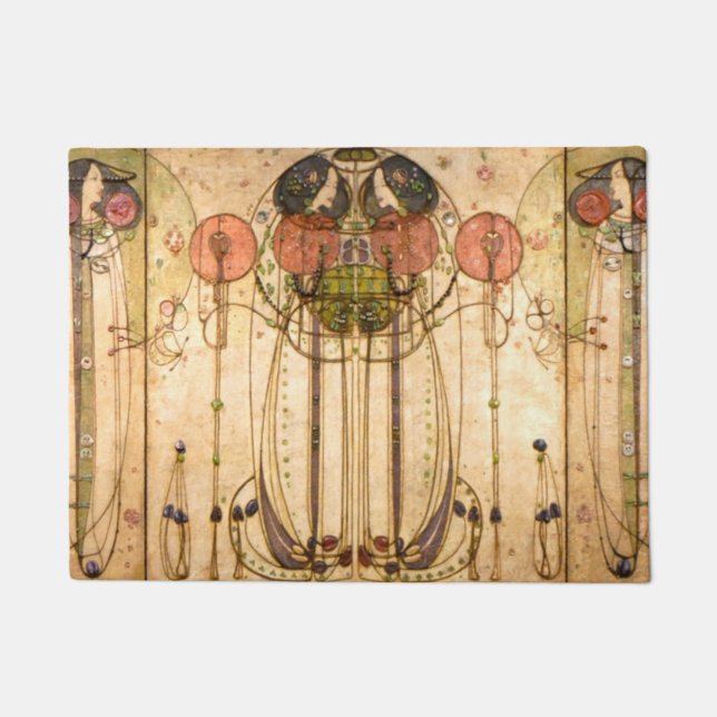Felpudo Charles Rennie Mackintosh The Wassail (Anverso)