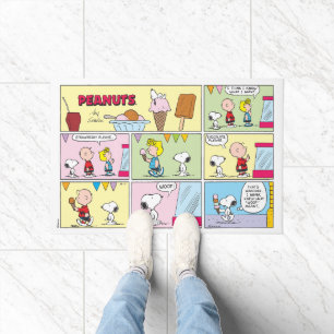 Felpudo Charlie Brown, Snoopy y Sally Helado