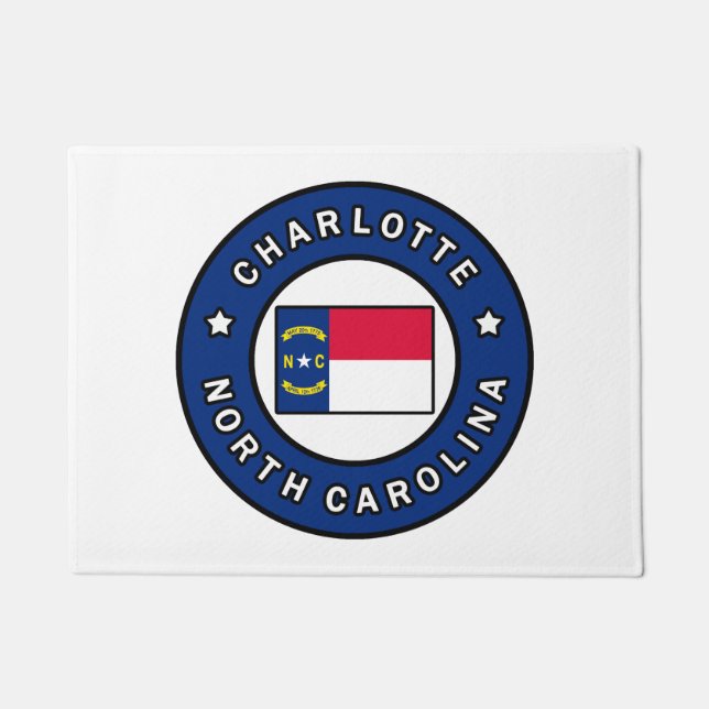 Felpudo Charlotte Carolina del Norte (Anverso)