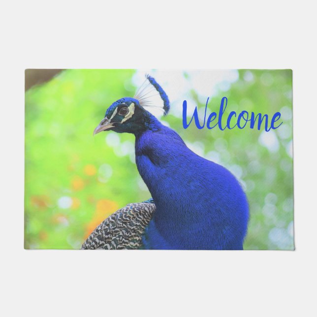 Felpudo Cheeky Peacock Doormat (Anverso)