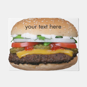 Felpudo cheeseburger delicioso con la fotografía de las