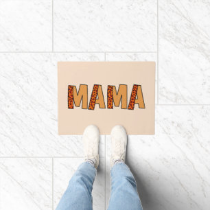 Felpudo Cheetah Print Leopard Mom