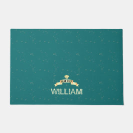 Felpudo Chef Nombre verde azulado Door Mat