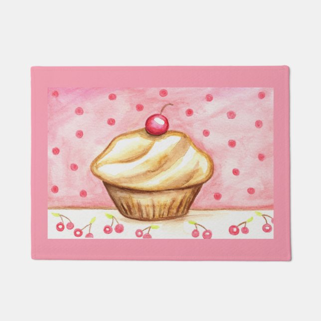 Felpudo Cherry Cupcake Doormat  (Anverso)