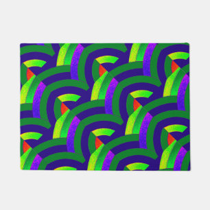 Felpudo chevron elegante y moderno