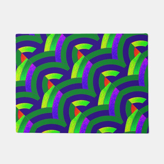 Felpudo chevron elegante y moderno (Anverso)