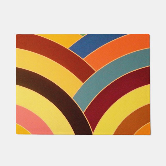 Felpudo chevron elegante y moderno (Anverso)