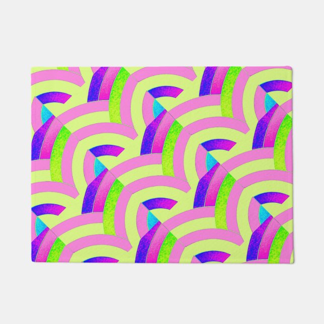 Felpudo chevron elegante y moderno (Anverso)