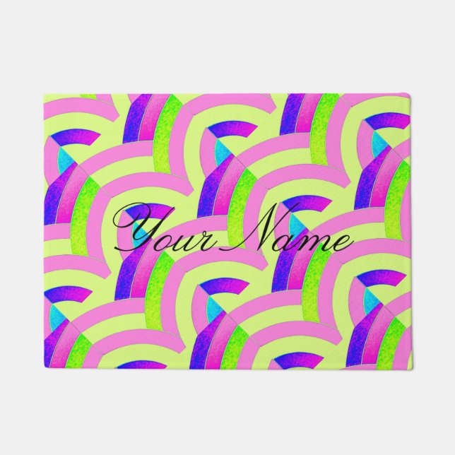 Felpudo chevron moderno y elegante (Anverso)