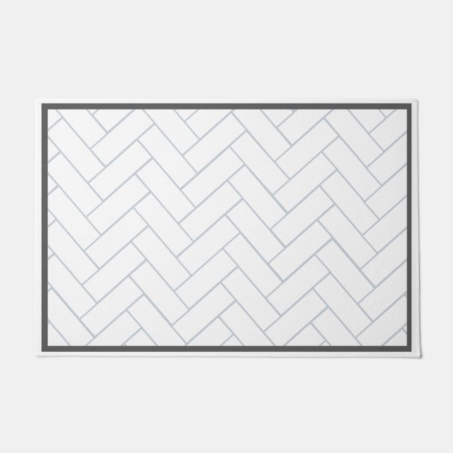 Felpudo Chevron Pattern Tile Doormat (Anverso)