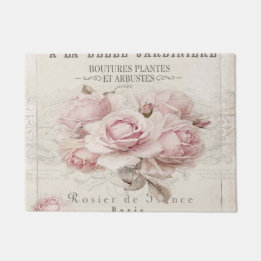 Felpudo chic, rústico, vintage, floral, de collage, de cam