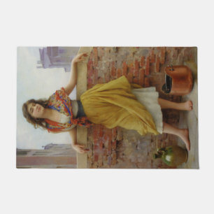 Felpudo Chica Aguadora (Belleza Vintage)