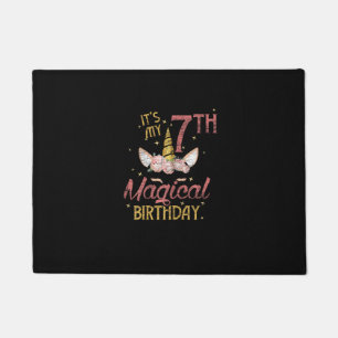 Felpudo chica de cumpleaños de 7 años de edad regalo Unico