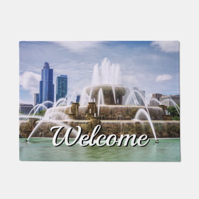 Felpudo Chicago Buckingham Welcome Door Mat (Anverso)