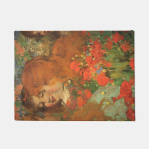 Felpudo Chicas con lapachos rojos (de George Henry)