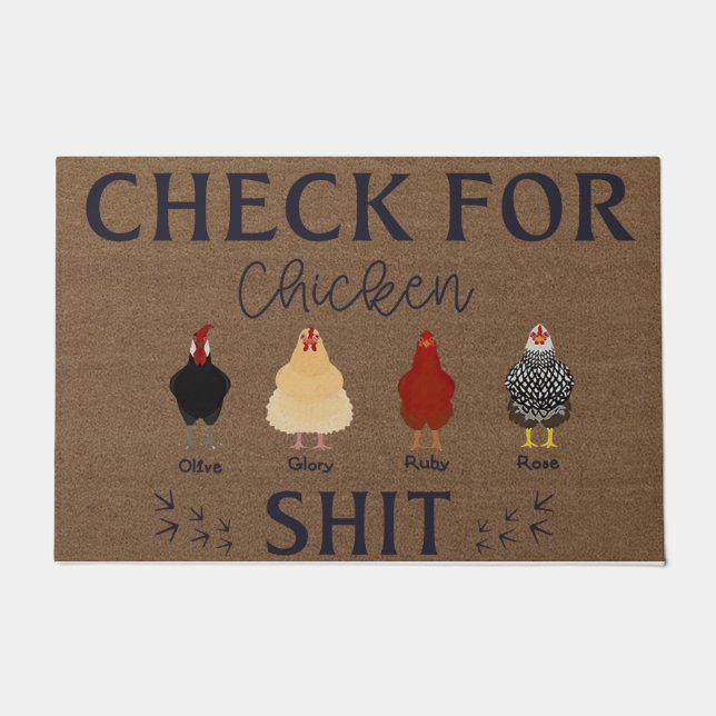 Felpudo Chicken Lover Doormat | Mata de granja (Anverso)