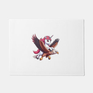 Felpudo Chicos Chicas Hombres Mujeres Montando Unicornio H