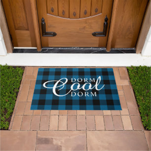 Felpudo Chicos Dorm Guay Dorm Rustic Cabin Block Squares