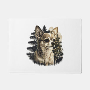 Felpudo Chihuahua  Feliz Navidad  Árbol de Navidad  Lindo 