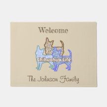 Chihuahua Life Door Mat