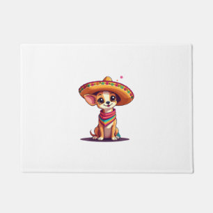Felpudo Chihuahua México Cinco de Mayo Perro Divertido (4)