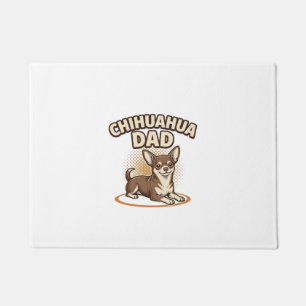 Felpudo Chihuahua Papá Grabado Vintage Diseño Amante de lo
