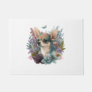 Felpudo Chihuahua Resumen Pintura Color Cute Perro