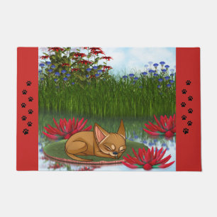 Felpudo Chihuahua Water Lilly Door Mat