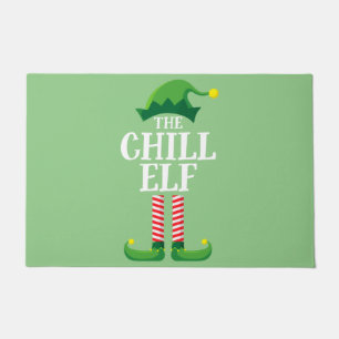 Felpudo Chill Elf Matching Family Group Navidad Fiesta