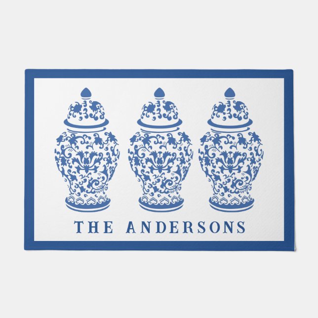 Felpudo Chinoiserie Moda GingerJar (Anverso)