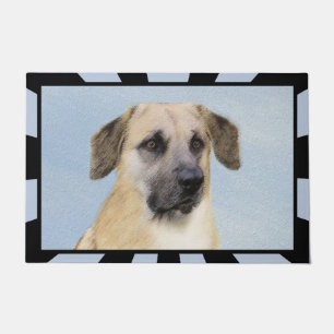 Felpudo Chinook (Dropped Ears) Painting - Original Dog Art