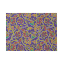 Chintz Floral de Púrpura y Chartreuse