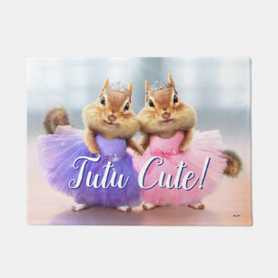 Felpudo Chipmunk Ballerina Duo