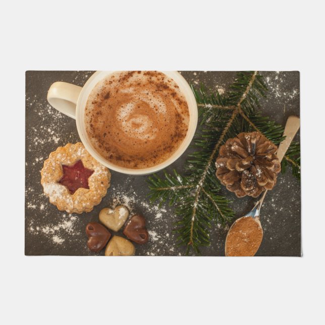 Felpudo Chocolate caliente navidades (Anverso)