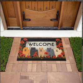 Felpudo CHOWS ART DÉCO Suave   - personalizar texto