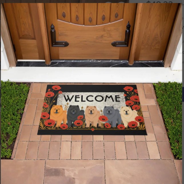 Felpudo CHOWS ART DÉCO Suave   - personalizar texto (Subido por el creador)