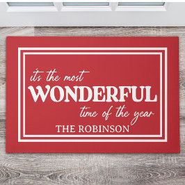 Felpudo Christmas Wonderful time of the year